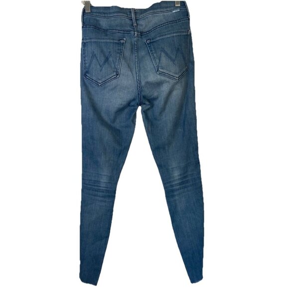 MOTHER Vamp Fray Jeans In Crack The Whip Wash Women’s Size 26 Preppy Classic - Picture 9 of 16